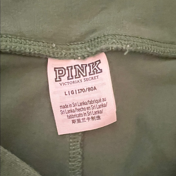 #1398=PINK Victoria's Secret Dark Green Bike Shorts - Picture 6 of 8